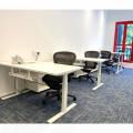 Project by LE INTERI DESIGN | Product Seen: [Tito 1-Sided Height Adjustable Table - W1500 & Sara Mobile Caddy]